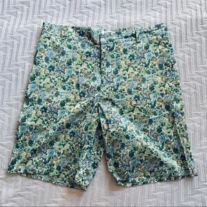 Vintage Jack Henry green floral Bermuda shorts